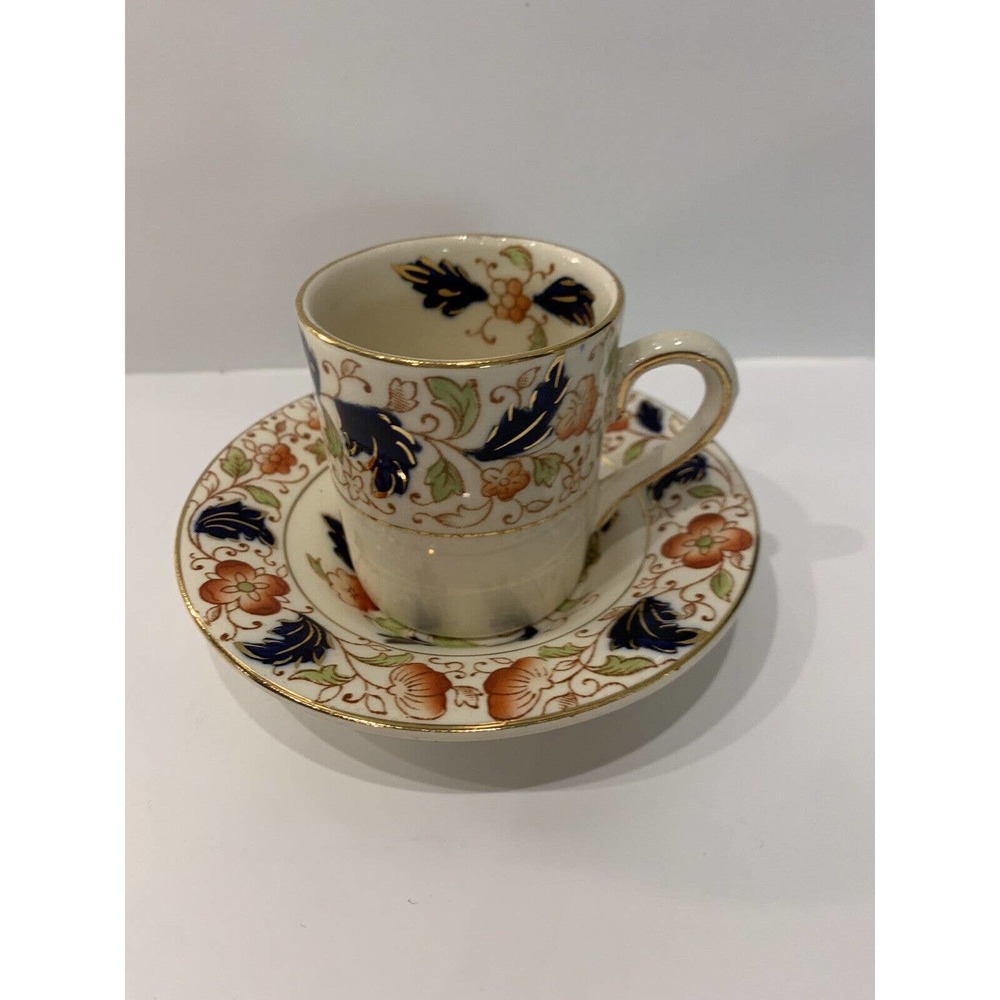 Vintage Burleigh Ware Burgess & Leighton Demitasse Gordon Ware Cup & Saucer
